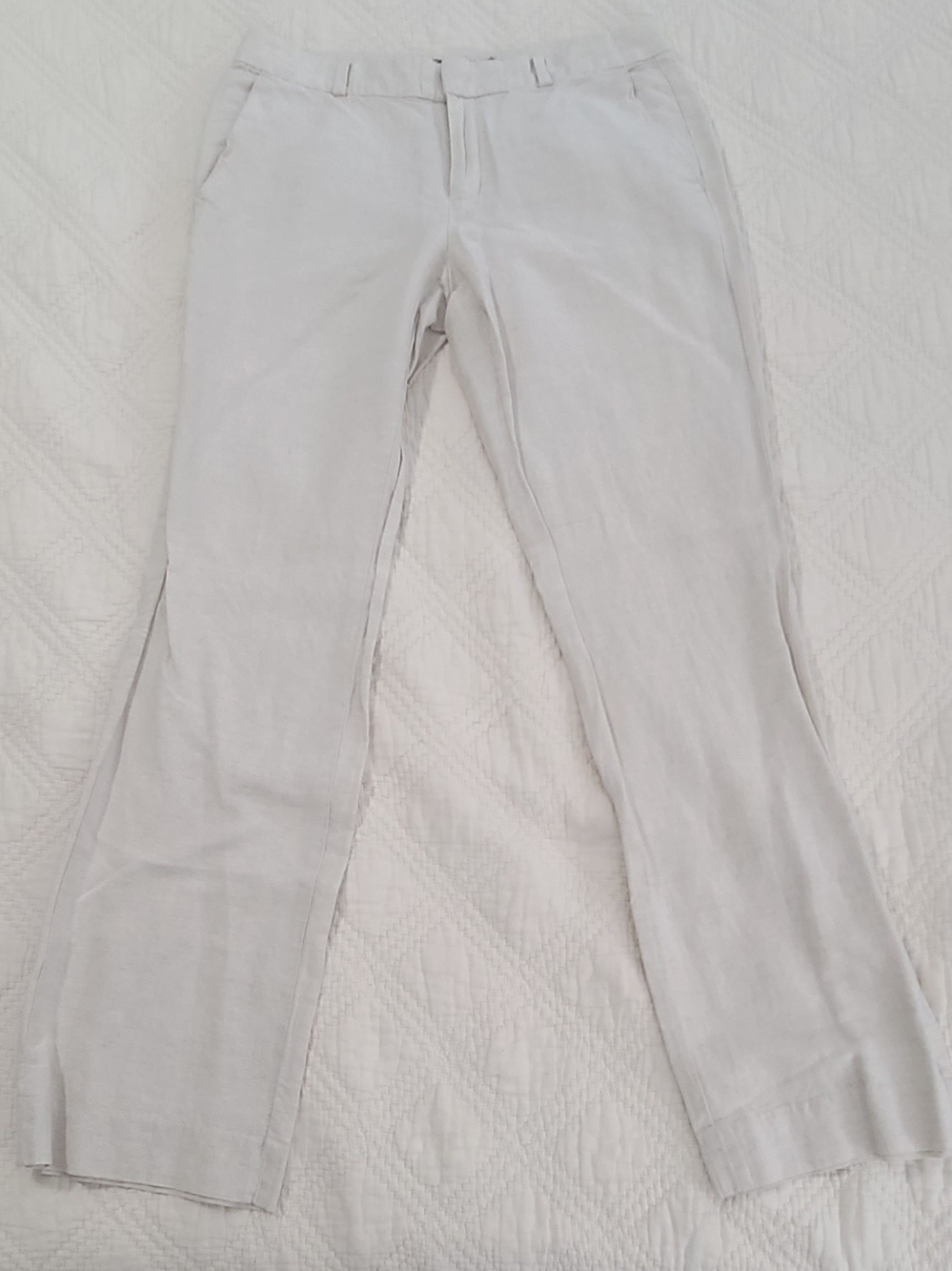 Banana Republic Martin Fit Linen-Blend Flared Pants